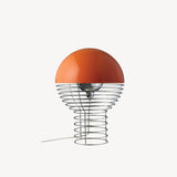 Wire Bordlampe m. orange top